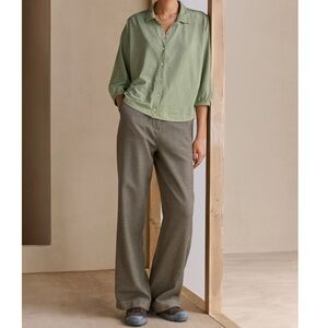 Poetry Straight Leg Trousers Size 6 Women Hemp Organic Cotton Yak In Khaki Fawn